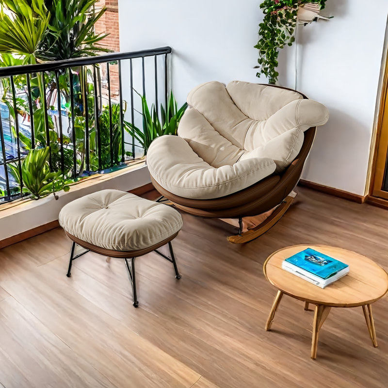 Fauteuil berçant, Brun