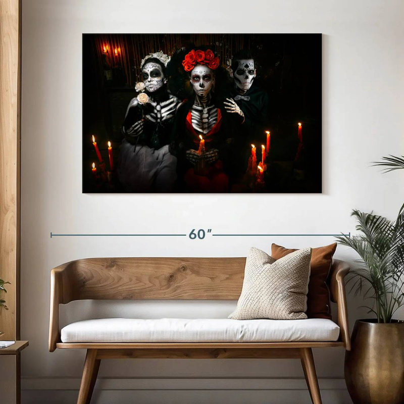 Hitzel Jour effrayant des morts, H 32 po x l 48 po