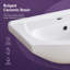 Meuble-lavabo avec lavabo en céramique bombé Highworth-1016742189