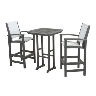 POLYWOOD Coastal 3-Piece Bar Set