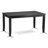 7 Piece Dining Room Furniture Set Consist of a Rectangle Dining Table and 6 Light Sable Linen Fabric Parsons Chairs, Black-1682596674-1682596673
