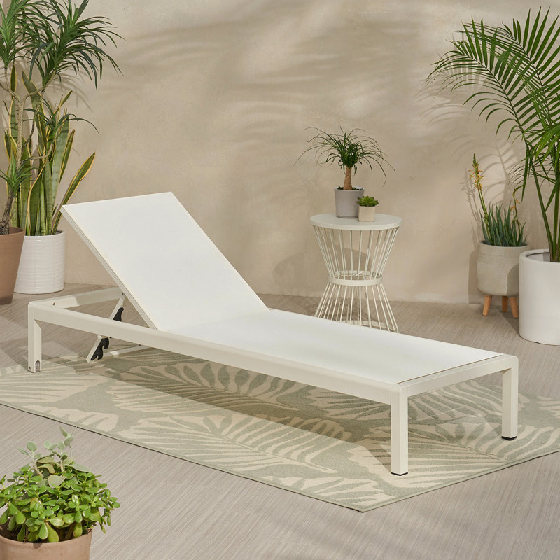 CHAISE CAPE CORAL KD CHAISE, Blanc, Blanc, 1