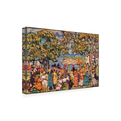 Picnic by Maurice Prendergast - Wrapped Canvas Painting