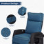 Garden Wicker Recliner Chair, Air Pump Adjustable Backrest Up to 150 Degree with Cushions-222667682-223798383