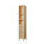 Armoire haute et mince en bambou naturel grande capacité