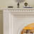 Beige Manufactured Wood Electric Fireplace