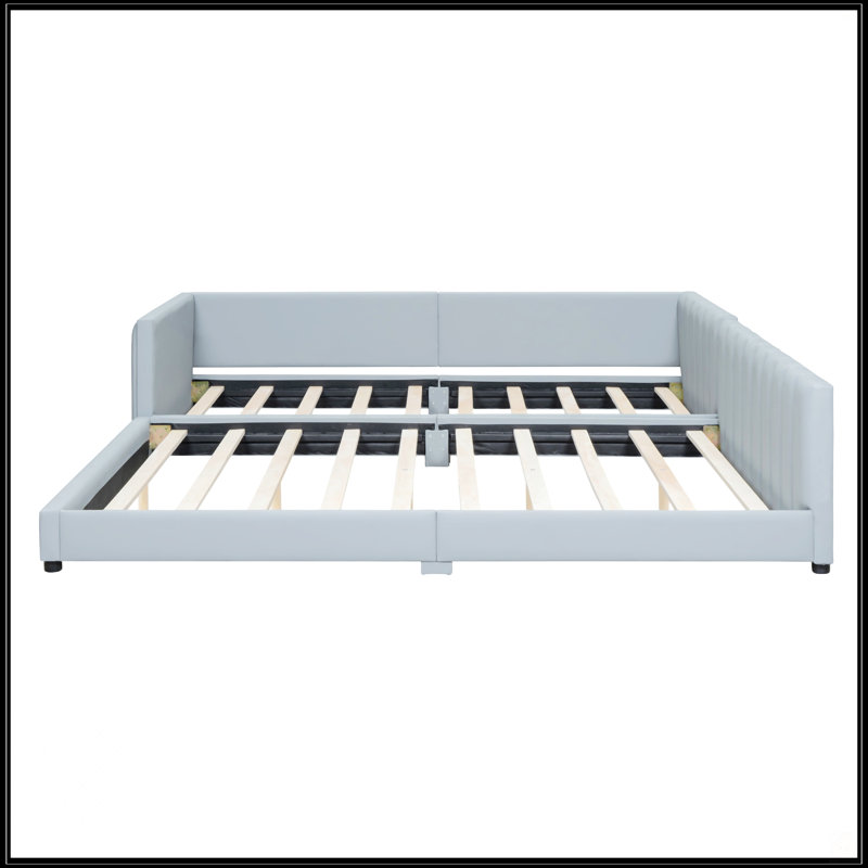 Lit plateforme tapissier grand et simple TG