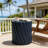 Outdoor Side Table With Fluted Design