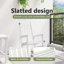 Garden Rocking Chair HDPE Furniture Outdoor Terrace Seating Patio-1121322388