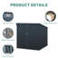 Remises en métal peu encombrantes, conception compacte en noir de carbone pour le rangement extérieur