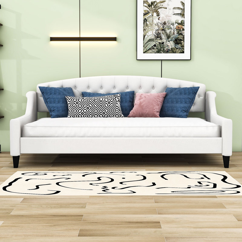 Hashmat Upholstered Daybed, Beige