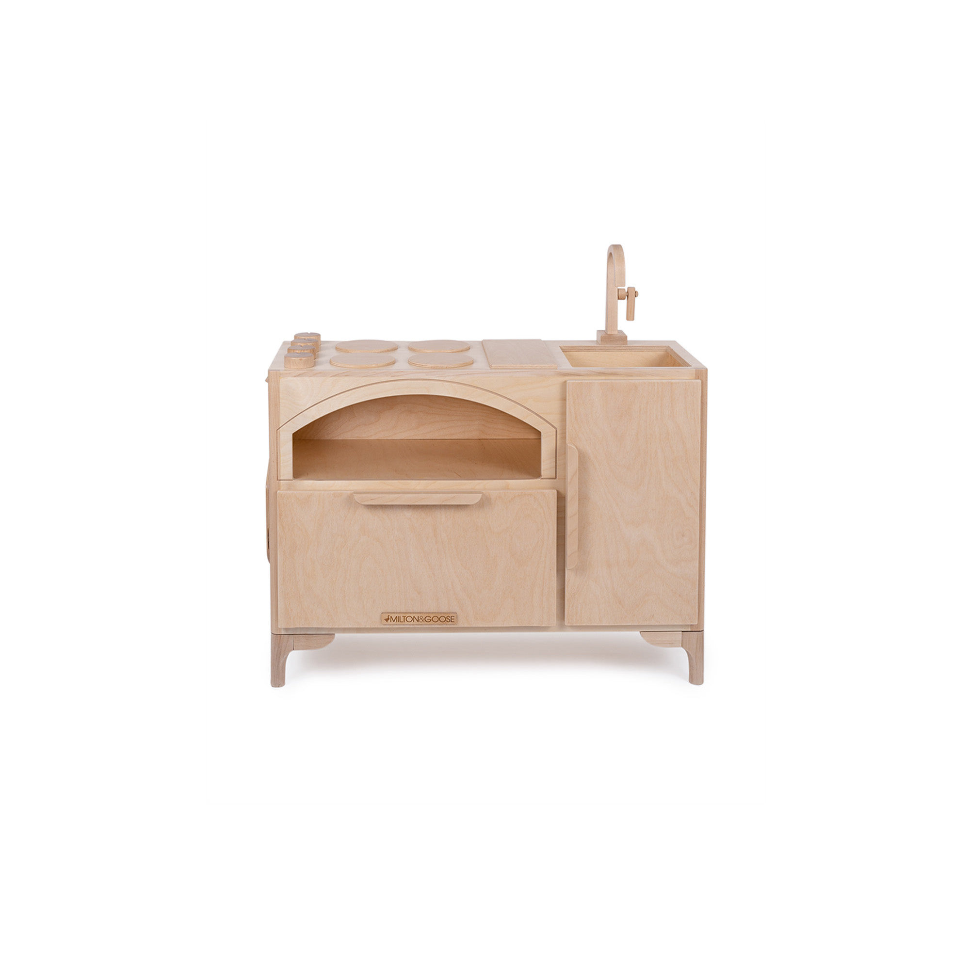 Luca Wooden Play Pretend Housekeeping & Appliances Set, Natural