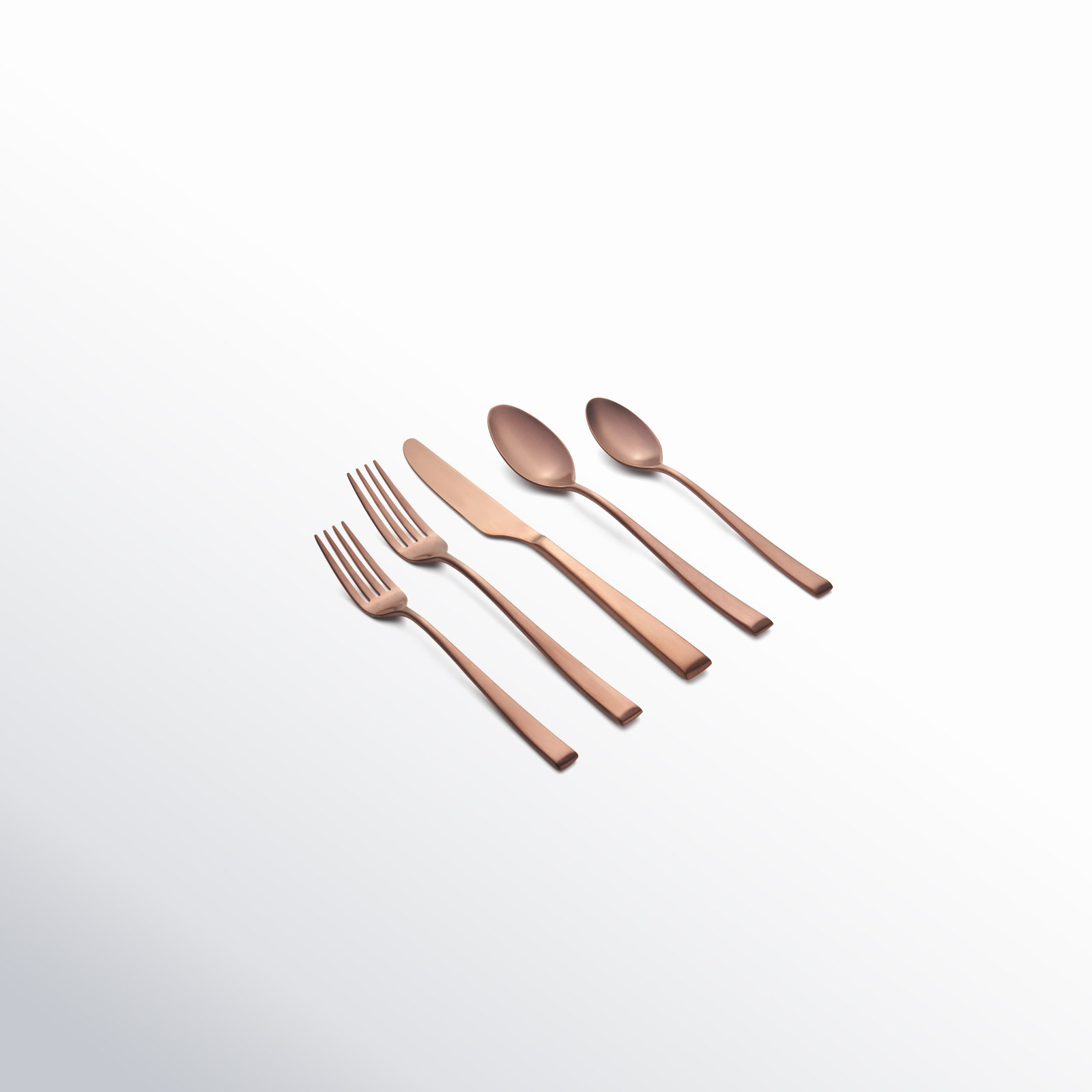 Cambridge Marlise Mirror 20-Piece Flatware Set, Copper