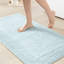 Tapis pour salle de bain réversible 100% coton 3000 g / m² 24 x 44 po - Douceur supérieure, lavable à la machine-1204308906
