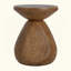 Table d'appoint d'extérieur en bois MGO, finition grain de bois, ensemble de 1