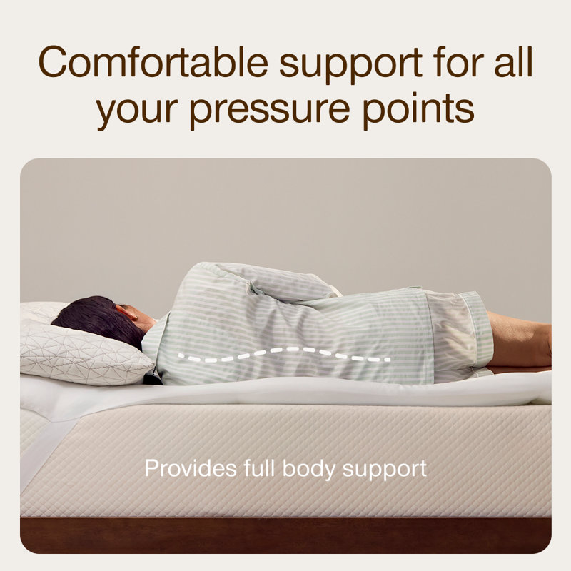 Coop Home Goods Essence Down Alternative Mattress Topper Cal King, Plush Baffle Box with 2-Inch Gusset Design
