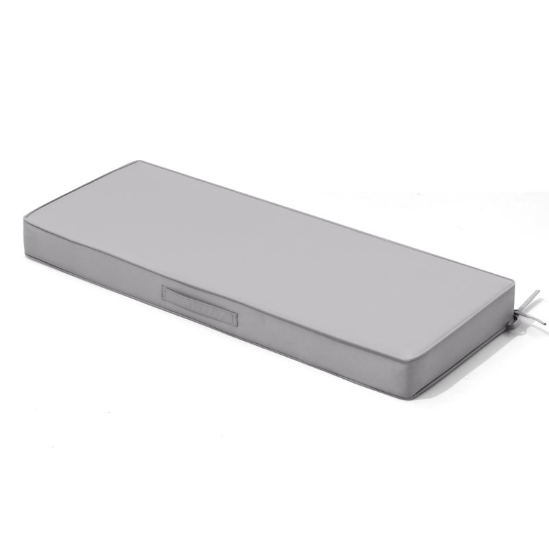 Outdoor Bench Seat Cushion, 42" W x 18.11" D, Gray