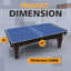 Plateau de conversion de tennis de table pliable et portable de 8 pi de taille moyenne pour jeux d'intérieur, installation et rangement faciles-121089831-121089833