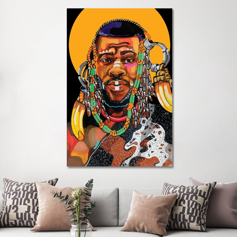 «King Is Black» par Domonique Brown, reproduction d'art sur toile tendue, H 60 po x l 40po x P 1,5 po