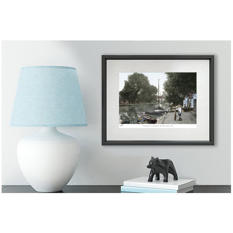 Thorpe St Andrew, River Yare 1919 by Francis Frith - Single Picture Frame Print, 45cm H x 60cm W x 2.3cm D
