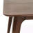 5-Piece Mid-Century Modern Dining Set: Rubberwood Frame Table & 4 Upholstered Chairs, Walnut + Mint