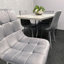 Dining Table with Hairpin Legs & 4 Velvet Chairs Set for Kitchen & Dining Room-336140936-336140943