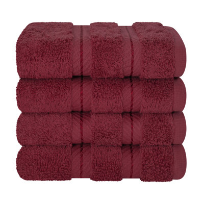 Darcelle 100% Cotton 4-Piece Turkish Washcloth Set