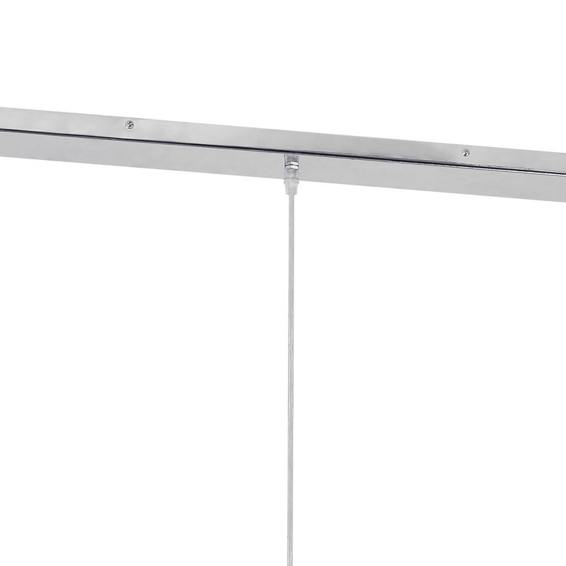 Kaylynn 3 - Light Chrome Kitchen Island Pendant, Red