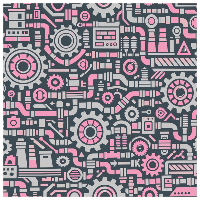 Couvertures à motif industriel, 50in W x 60in H