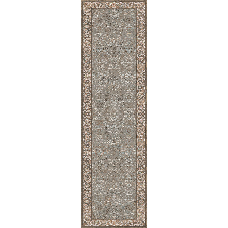 Cullen 5705-800 taupe / brun, Tapis de couloir 2 pi x 7 pi 5 po