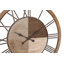 Horloge murale décorative en bois brun
