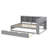 Wooden Full Size Daybed With Twin Pull-Out Bed, Daybed Complete With Storage Shelf And USB Ports-2035053806-2035053803