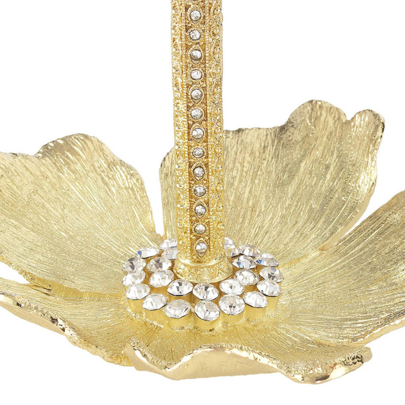 Botanica Metal Ring Holder, Gold