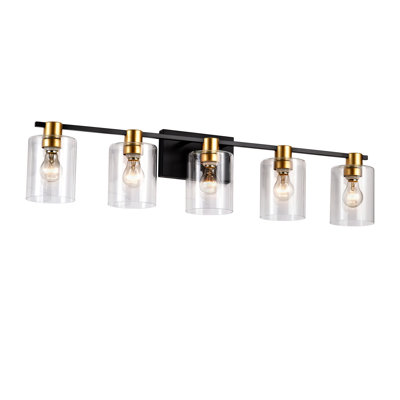 Modern Glass Shade Bathroom Vanity Light