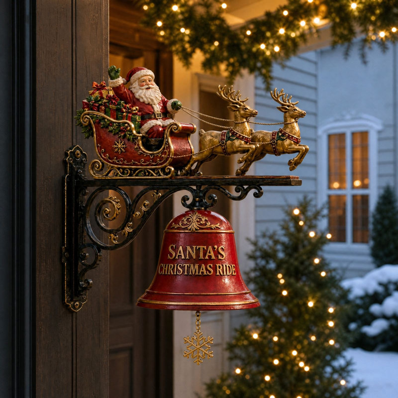 Décorations de Noël, Père Noël, sonnette décorative