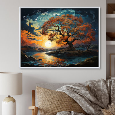 «Sunrise Charm», reproduction d'art sur toile encadrée