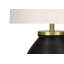 Lighting, H 25 po, lampe de table, béton noir, abat-jour ivoire / crème, contemporain-1960484538-1960484539