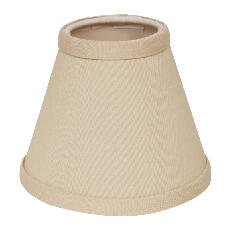 Lustre brun pâle sans abat-jour, Huître, H 4 po x l 4 po x P 4 po