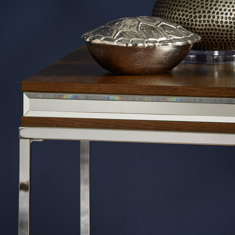 Lucien End Table, Chrome 