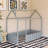 Wood Bed House Bed Frame With Fence-207616652-207616654