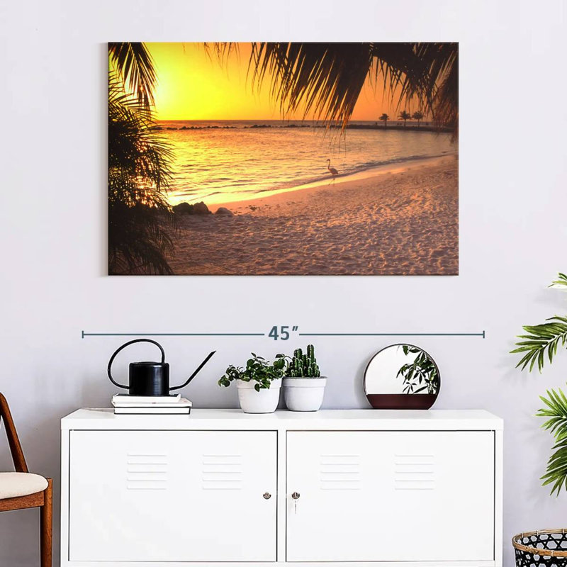 Gillard Aruba Sunset Flamingo, H 26 po x l 39 po