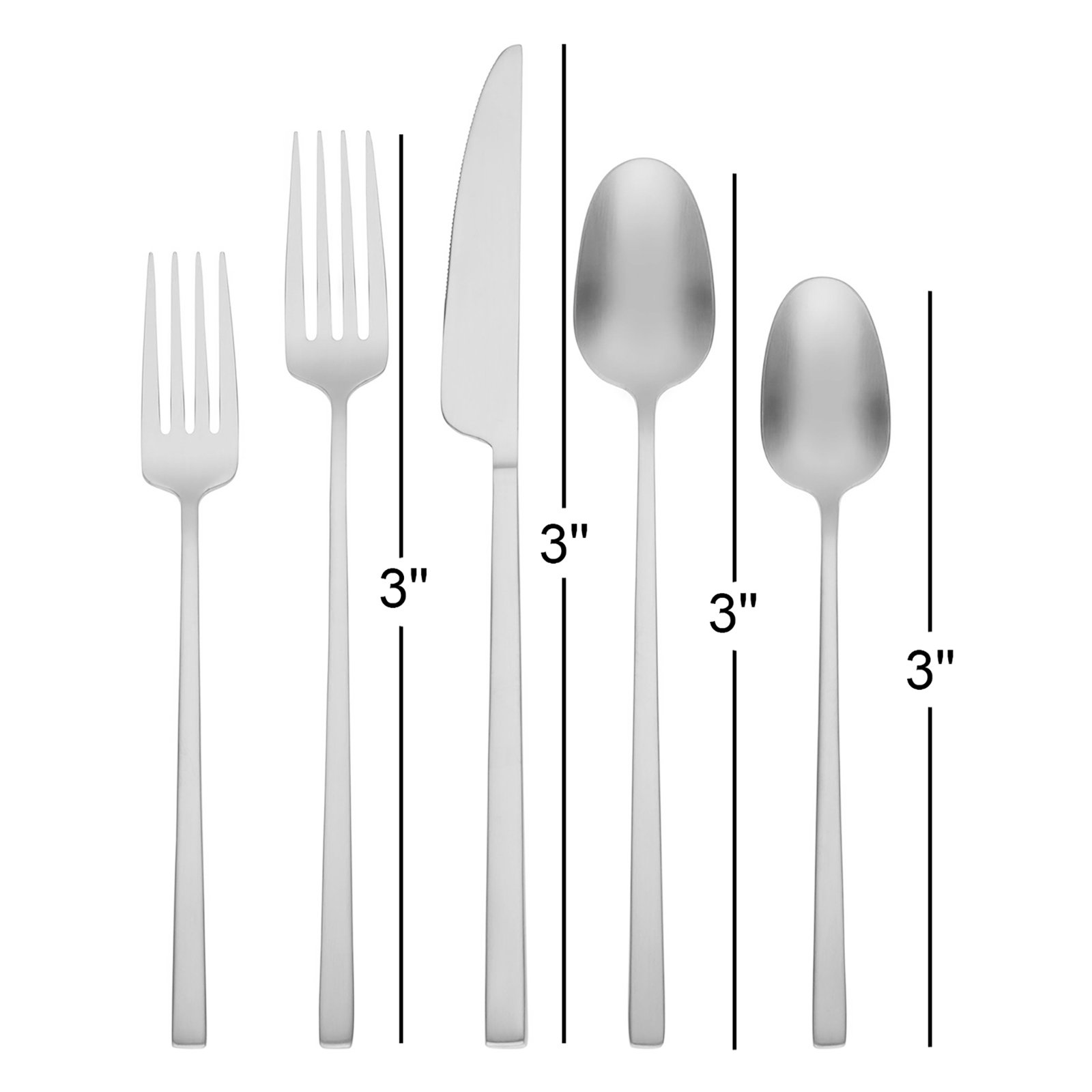 Loretta 20 Piece Flatware Set, Champagne Satin