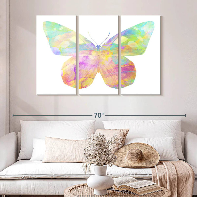 Brampt Rainbow Butterfly, 32" H x 50" W