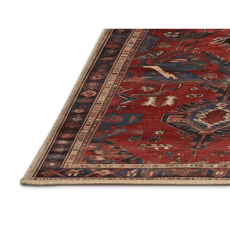 Tapis brun lavable à la machine, Rectangle 7 pi x 9 pi