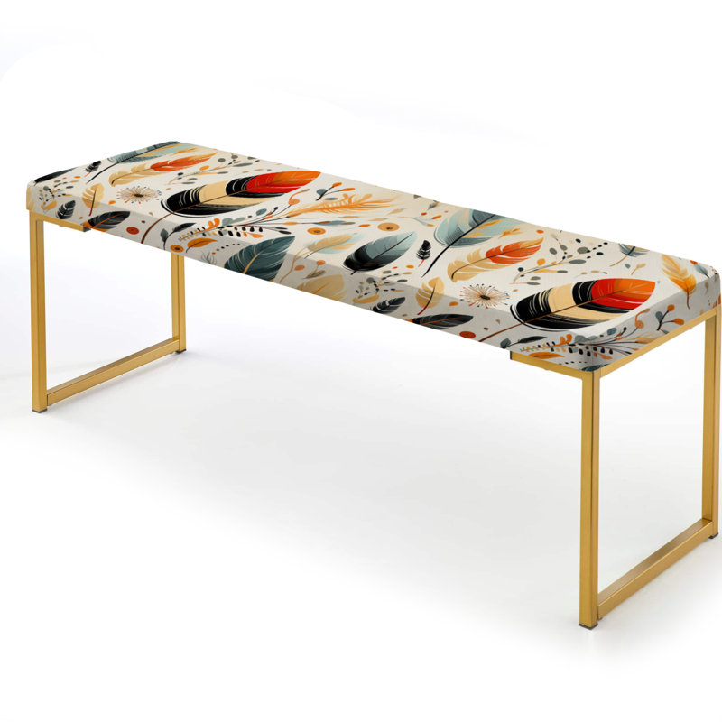 Banc artistique rembourré Boho