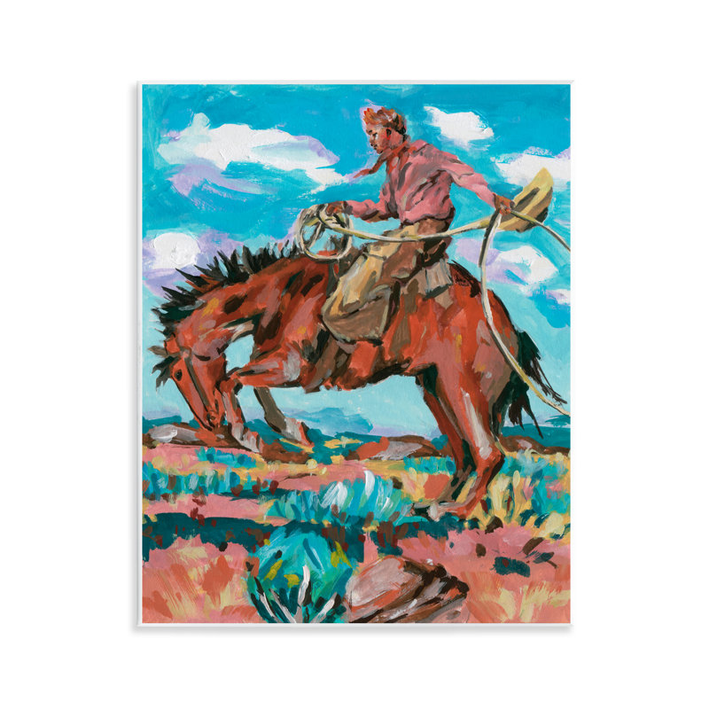 «Lassoing Cowboy Scene» par Samuel Dixon