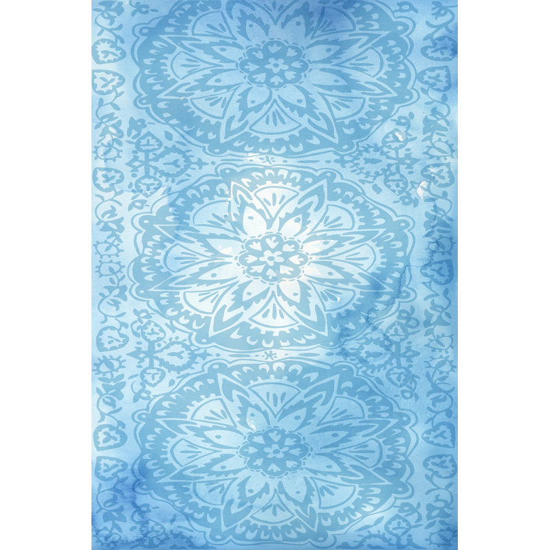 Cobalt Deco Panel II by Chariklia Zarris - Wrapped Canvas Art Prints, 46cm H x 30cm W