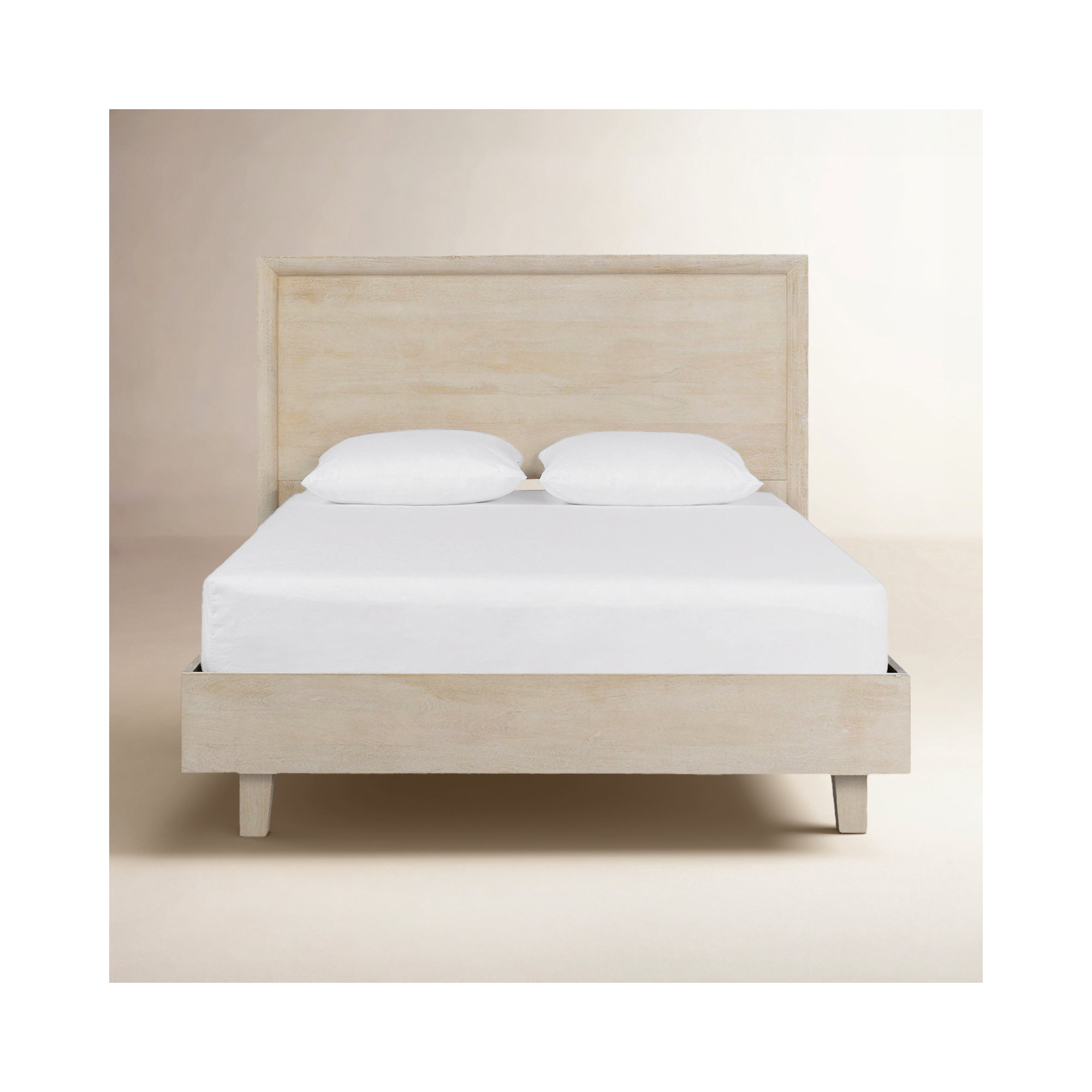 Reece Solid Wood Platform Bed, King
