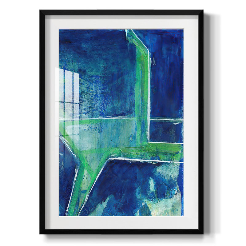 «GeometricInCoolVIIIP», impression sur toile encadrée, Noir