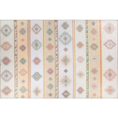 Premium 100% Polyester Area Rug, 6.9 x 10.2 ft | 1850 g/m², 0.2 in Pile Height | Recycled Poly Cotton Underside | Machine Washable at 30°C | Soft, Durable, Eco-Friendly Design for Modern Living Spaces